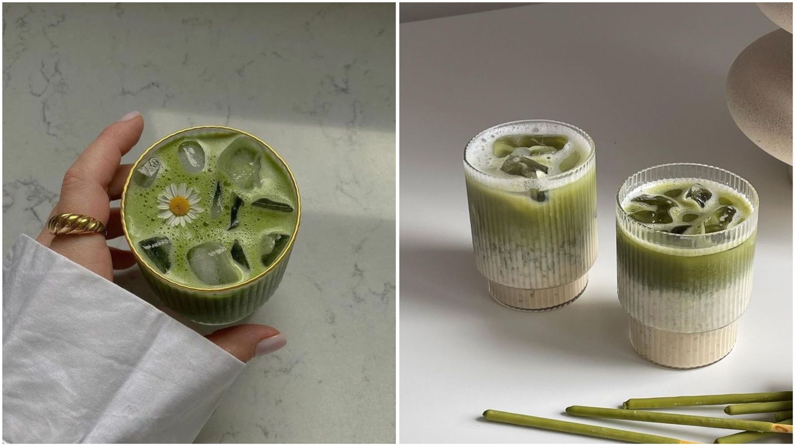 Donosimo recept za Iced Matcha sa kafom i sladoledom