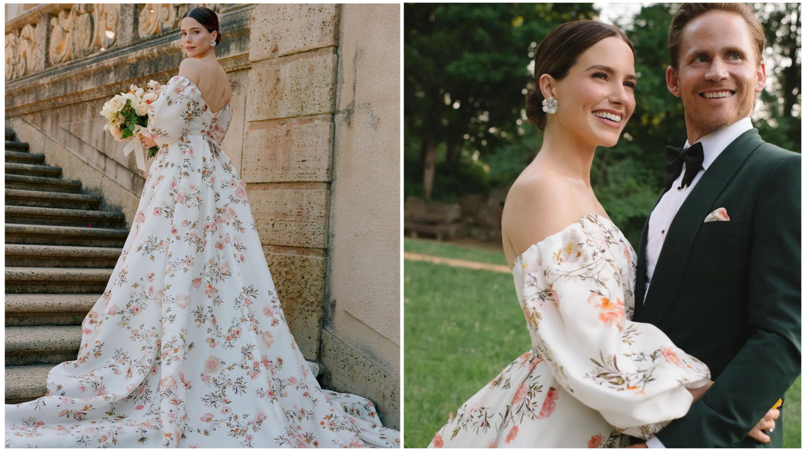 Sophia Bush, zvezda serije One Tree Hill, udala se u venčanici sa floralnim printom