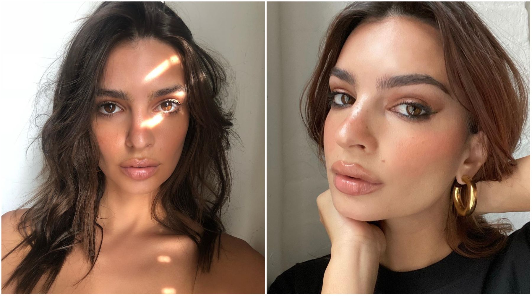 Emily Ratajkowski nam pokazuje kako u svom kupatilu možemo same osvežiti frizuru za čas