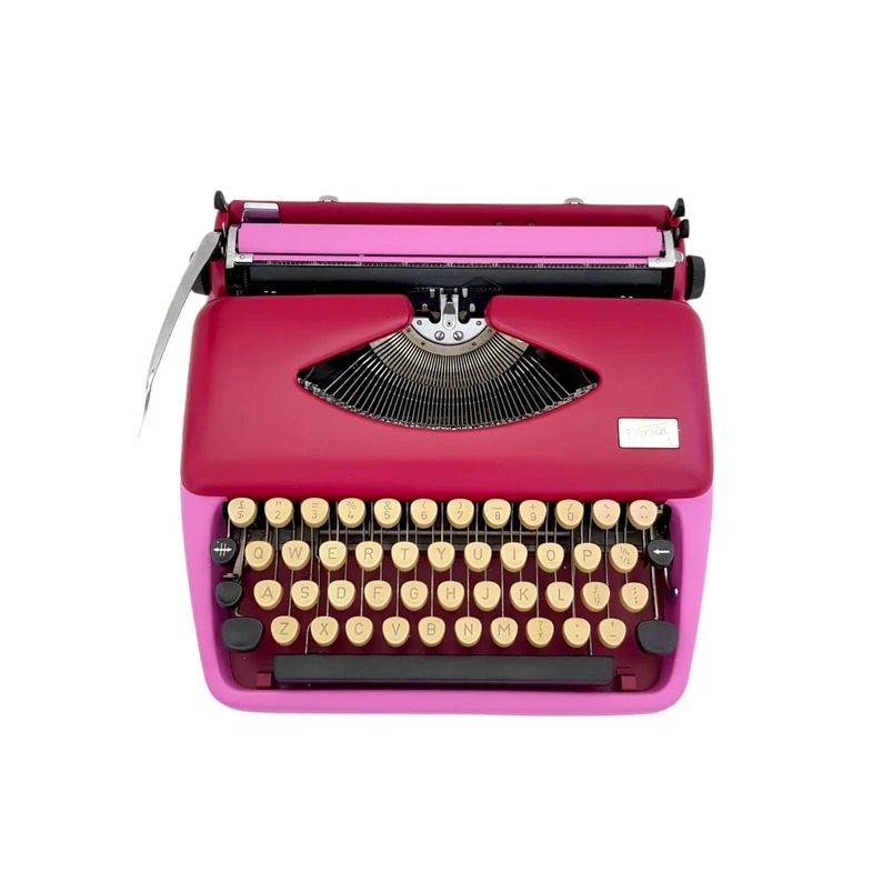 pisaća mašina roza boja