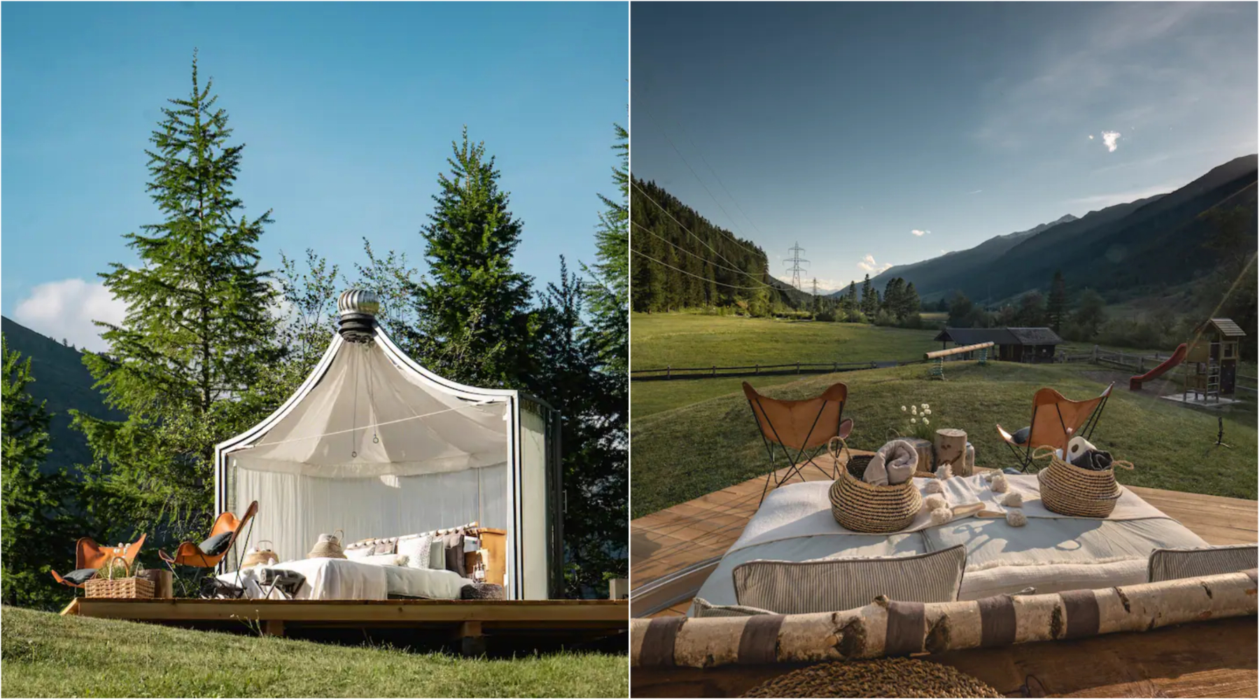Jedinstevni Airbnb gde spavate u staklenom paviljonu među planinskim vrhovima Alpa