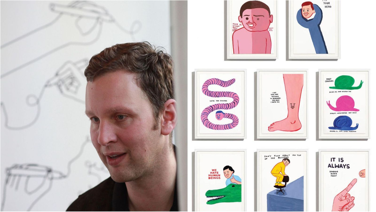 Moderna umetnost: David Shrigley i njegova kritika društva kroz print