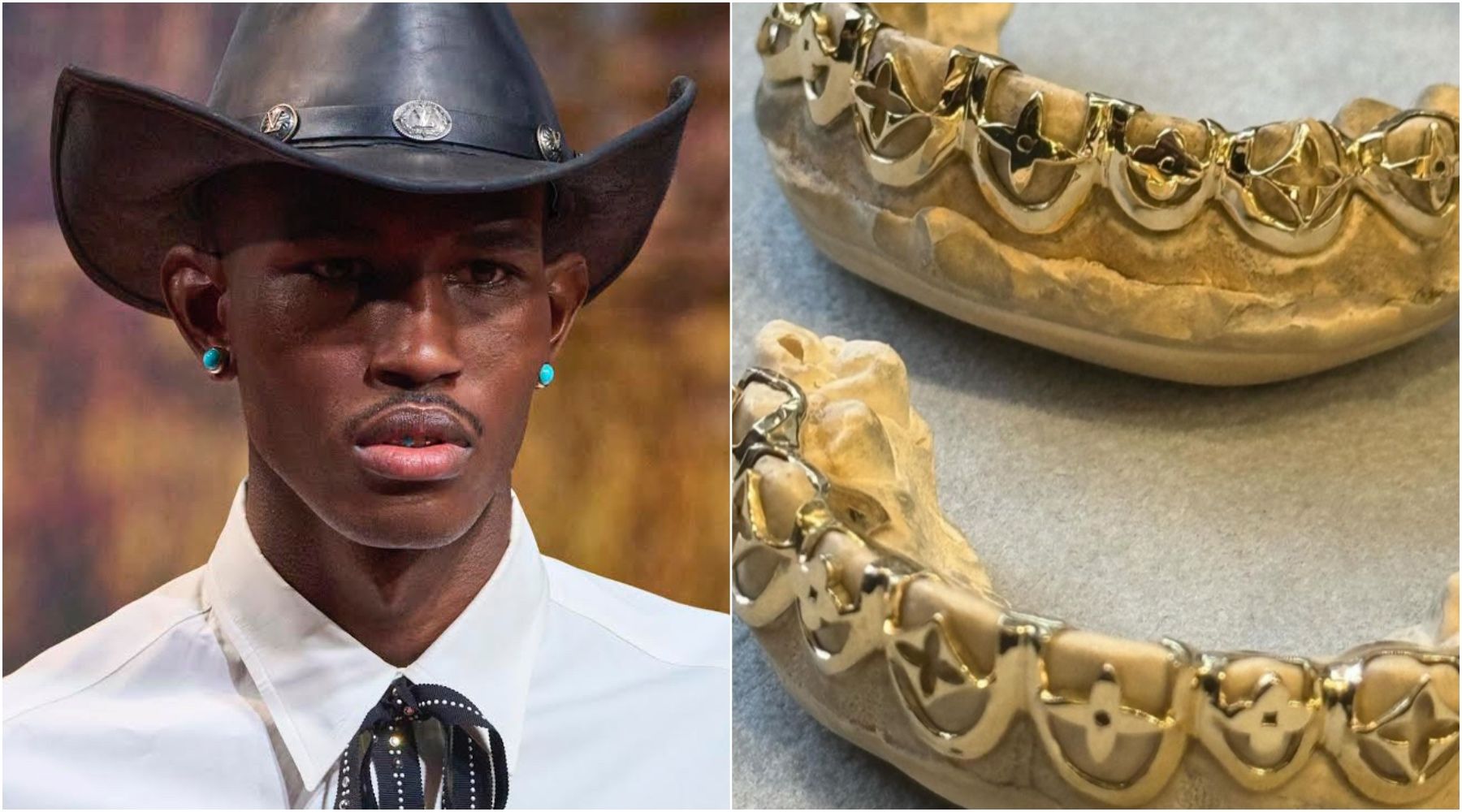 Grillz kao (ne)očekivan beauty momenat Louis Vuitton AW24 revije