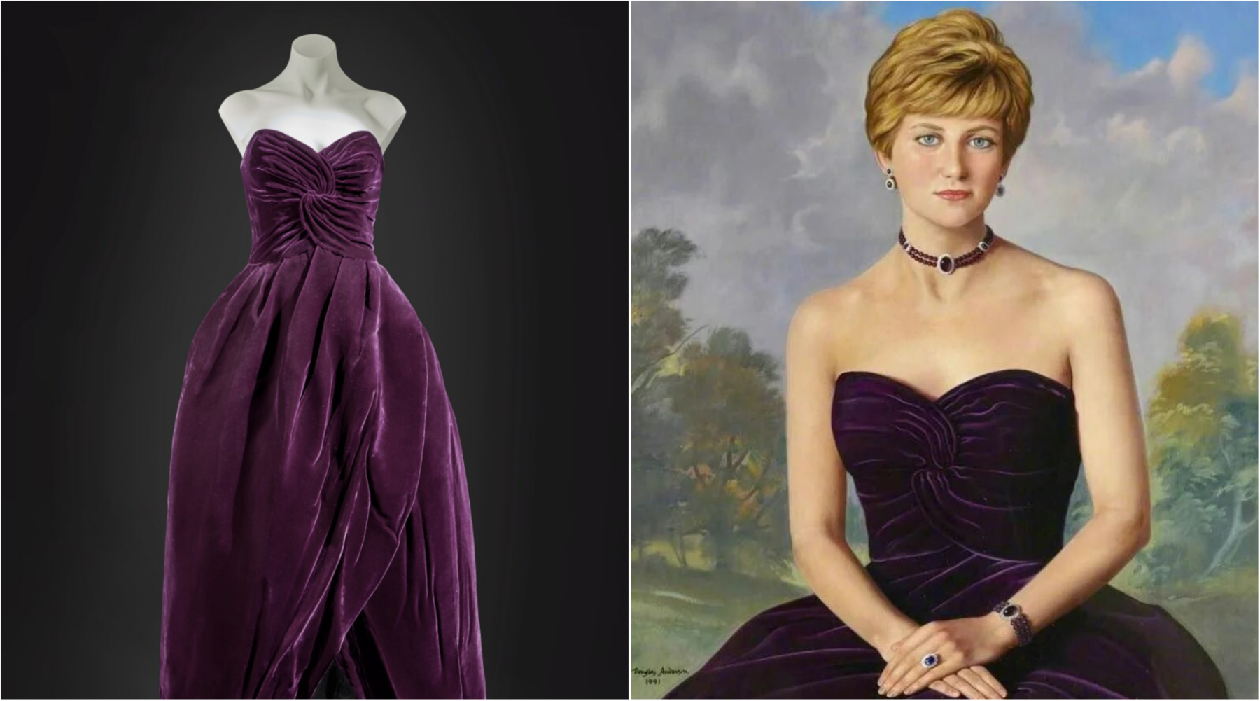 Čuvena ljubičasta haljina princeze Dajane naći će se na aukciji