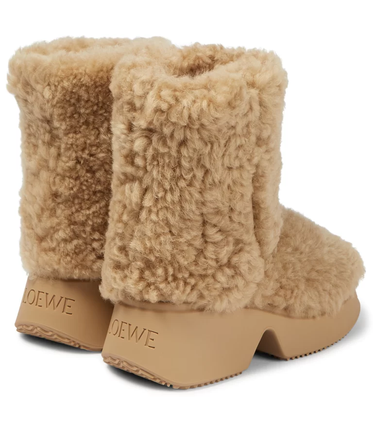 fluffy boots