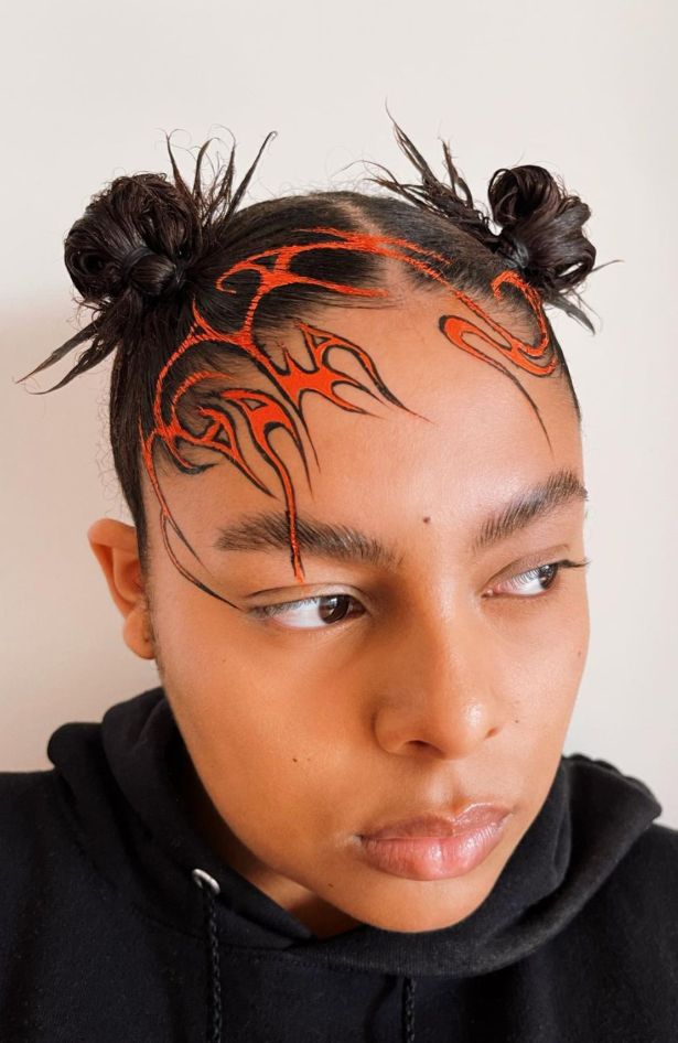 Hypebeast hairstyle inspo: Hair paint