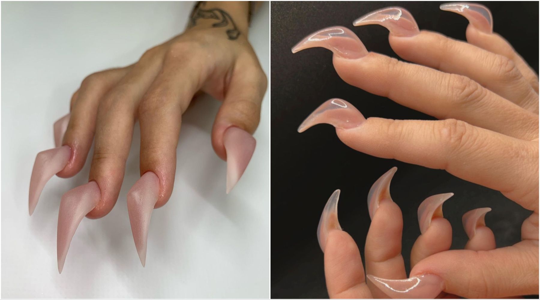 Hypebeast nail art inspo: Claw nails