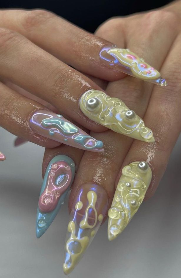 Nail art inspiracija: Mermaidcore