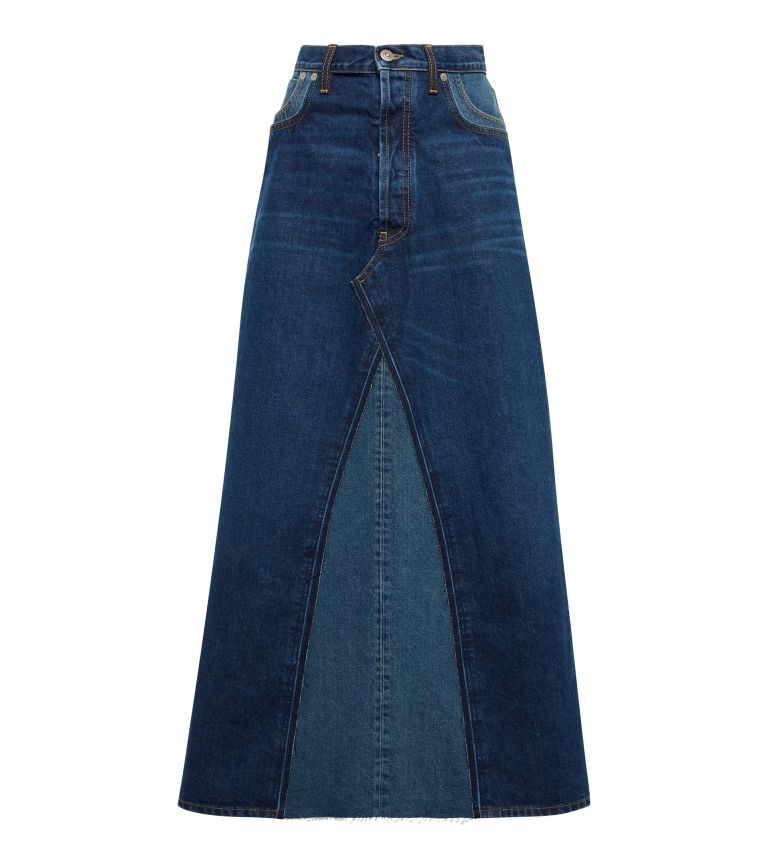 maxi denim suknje