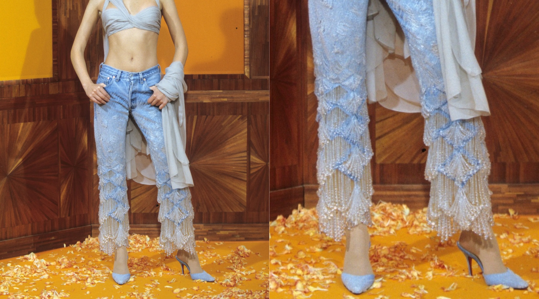 Wishlist: Jean Paul Gaultier Couture jeans sa perlama