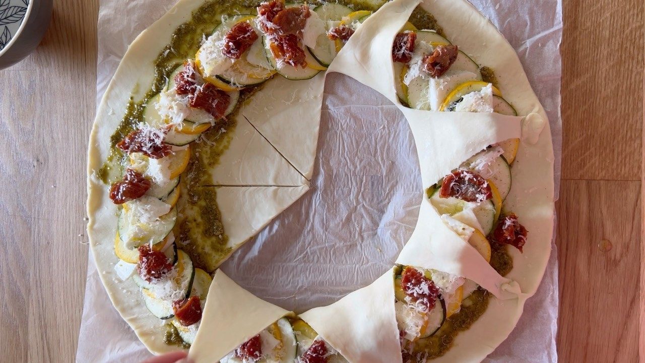 „Sunčani“ tart sa povrćem – na francuski način