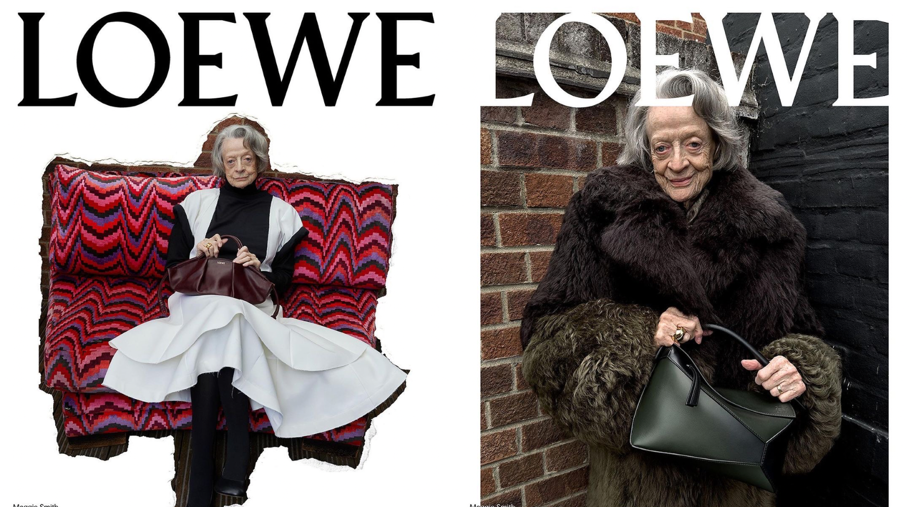 Maggie Smith lice nove LOEWE kampanje