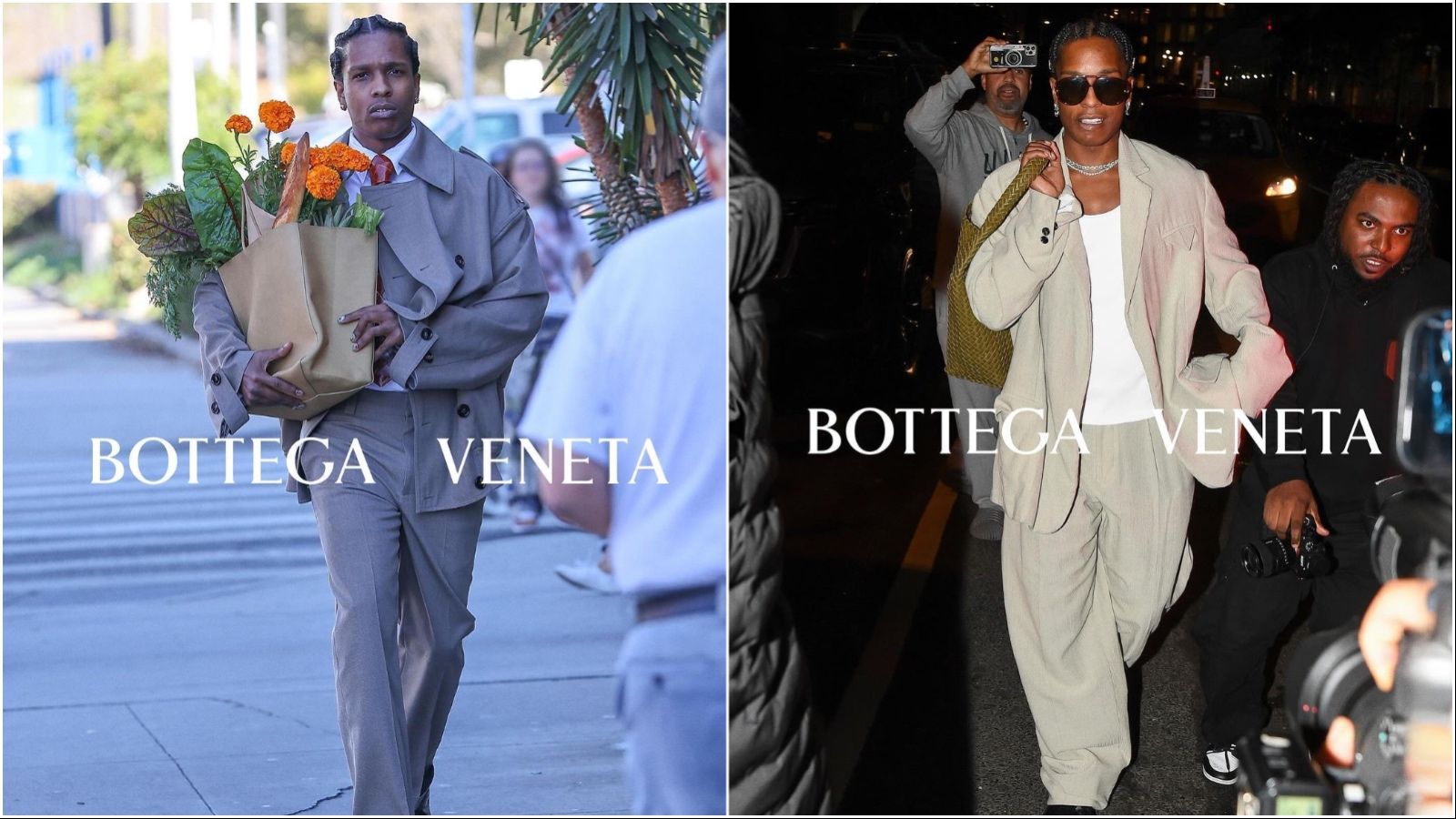 Iza fotografija nove Bottega Veneta kampanje stoje paparaci a glavna zvezda je Asap Rocky