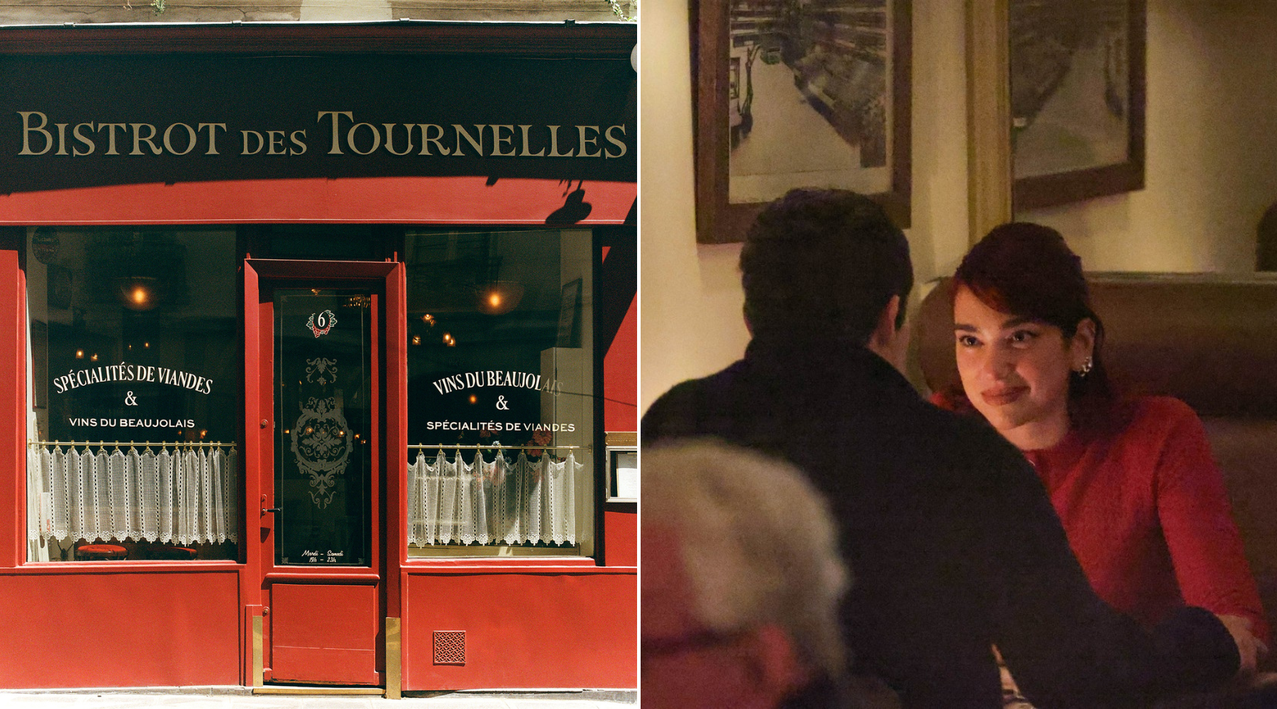 Bistrot des Tournelles: Skriveni restoran u Parizu u kojem su Dua Lipa i Callum Turner uživali u romantičnoj večeri