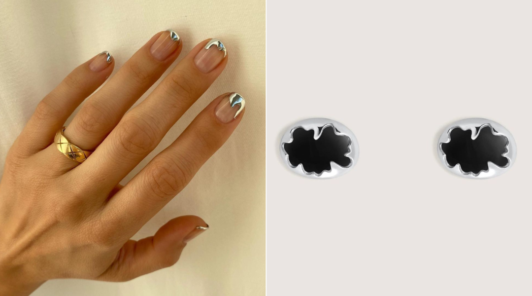 metallic french tip nokti glavna