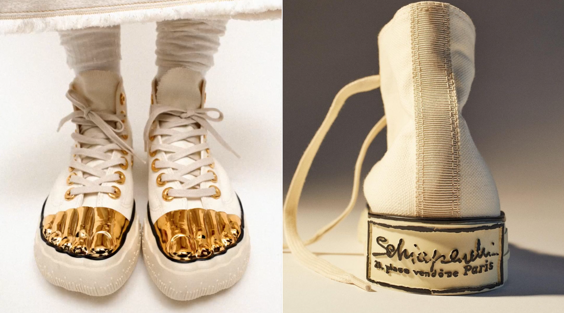 Wishlist: Schiaparelli Gold Toe Trainers