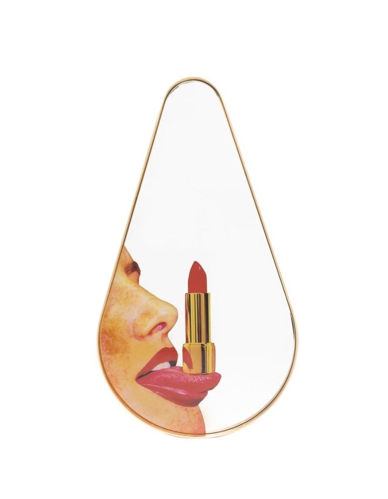 Seletti x TOILETPAPER Pear Tongue mirror