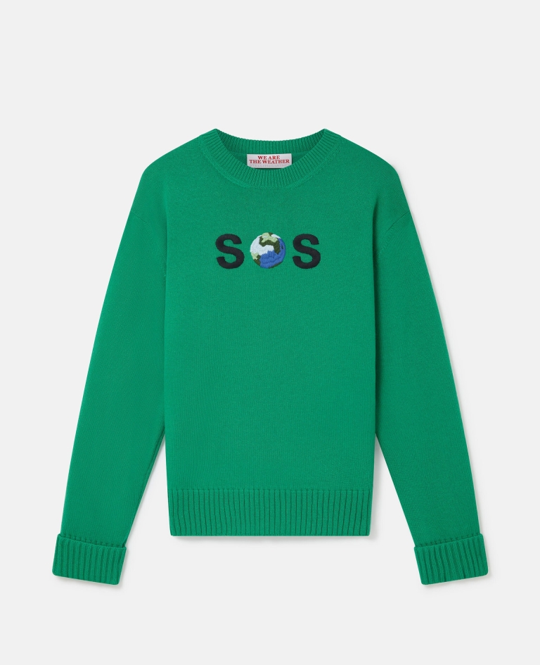 SOS Embroidered Knit Jumper
