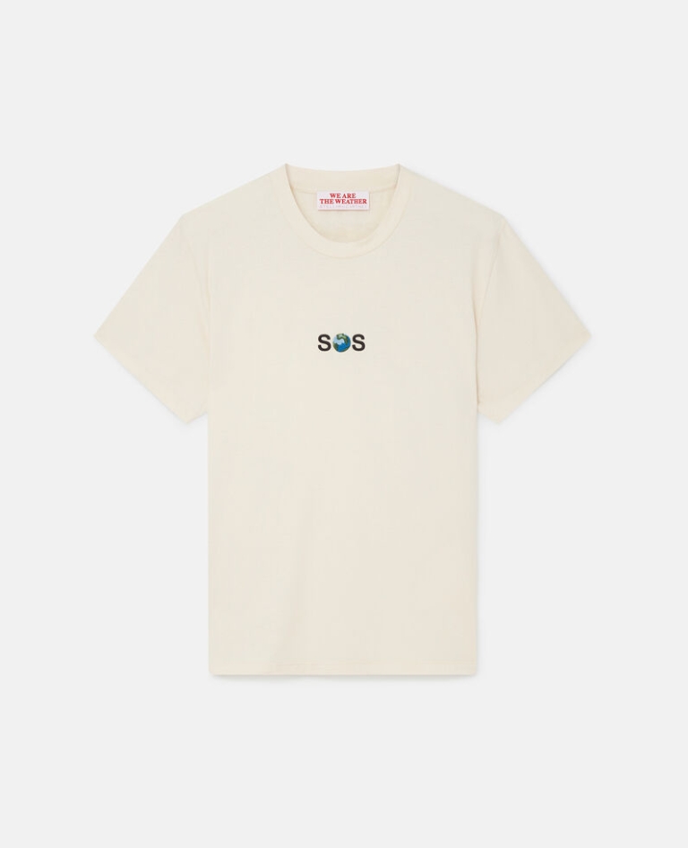 SOS Embroidered Short-Sleeve T-Shirt