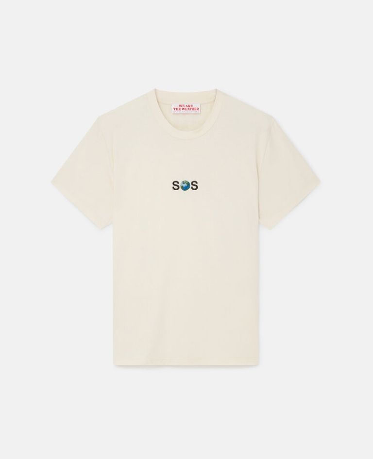 SOS Embroidered Short-Sleeve T-Shirt