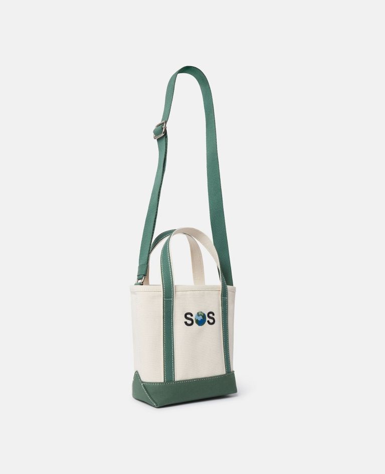 SOS Embroidered Small Tote Bag