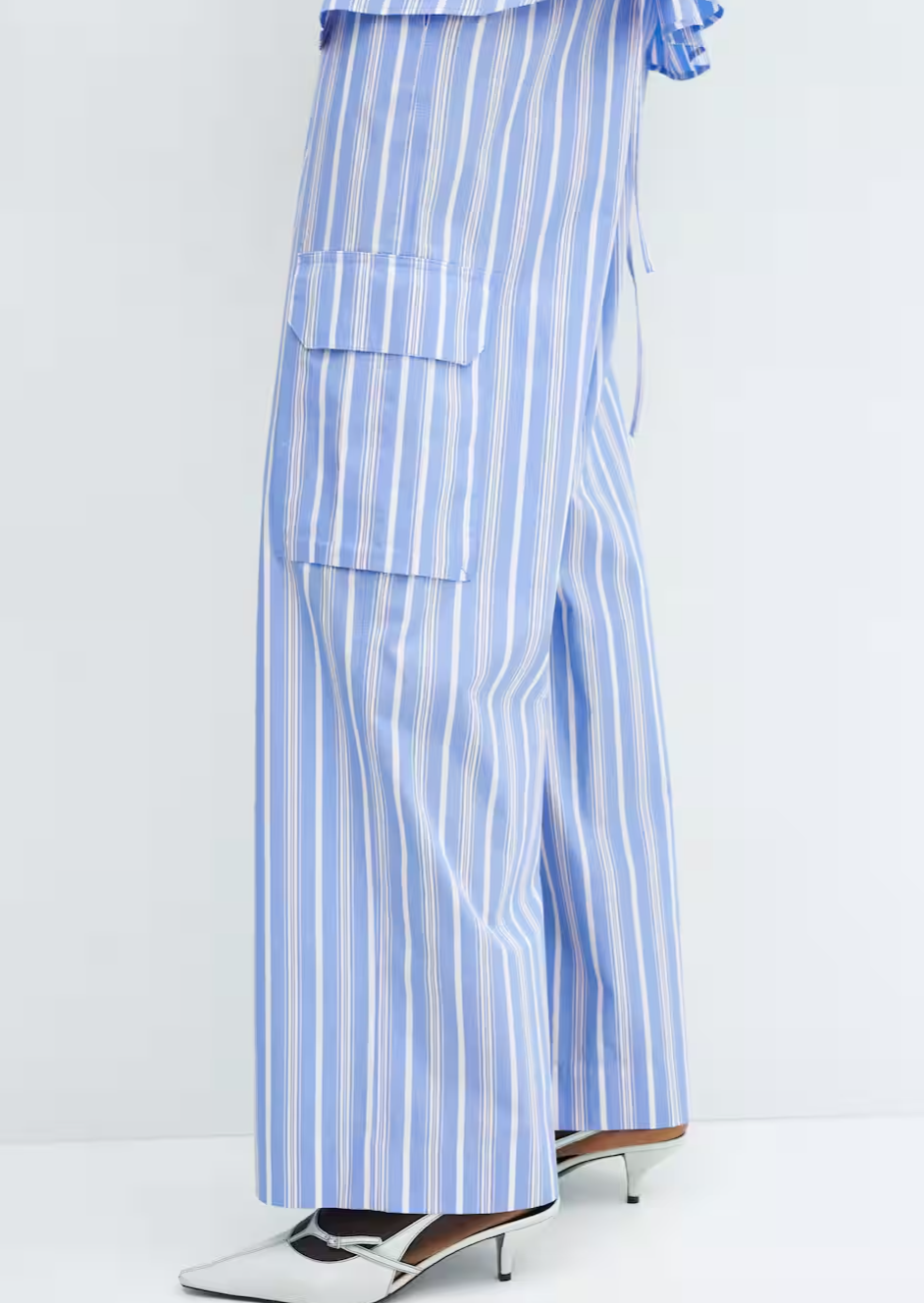 pamučne pantalone u cargo stilu mango