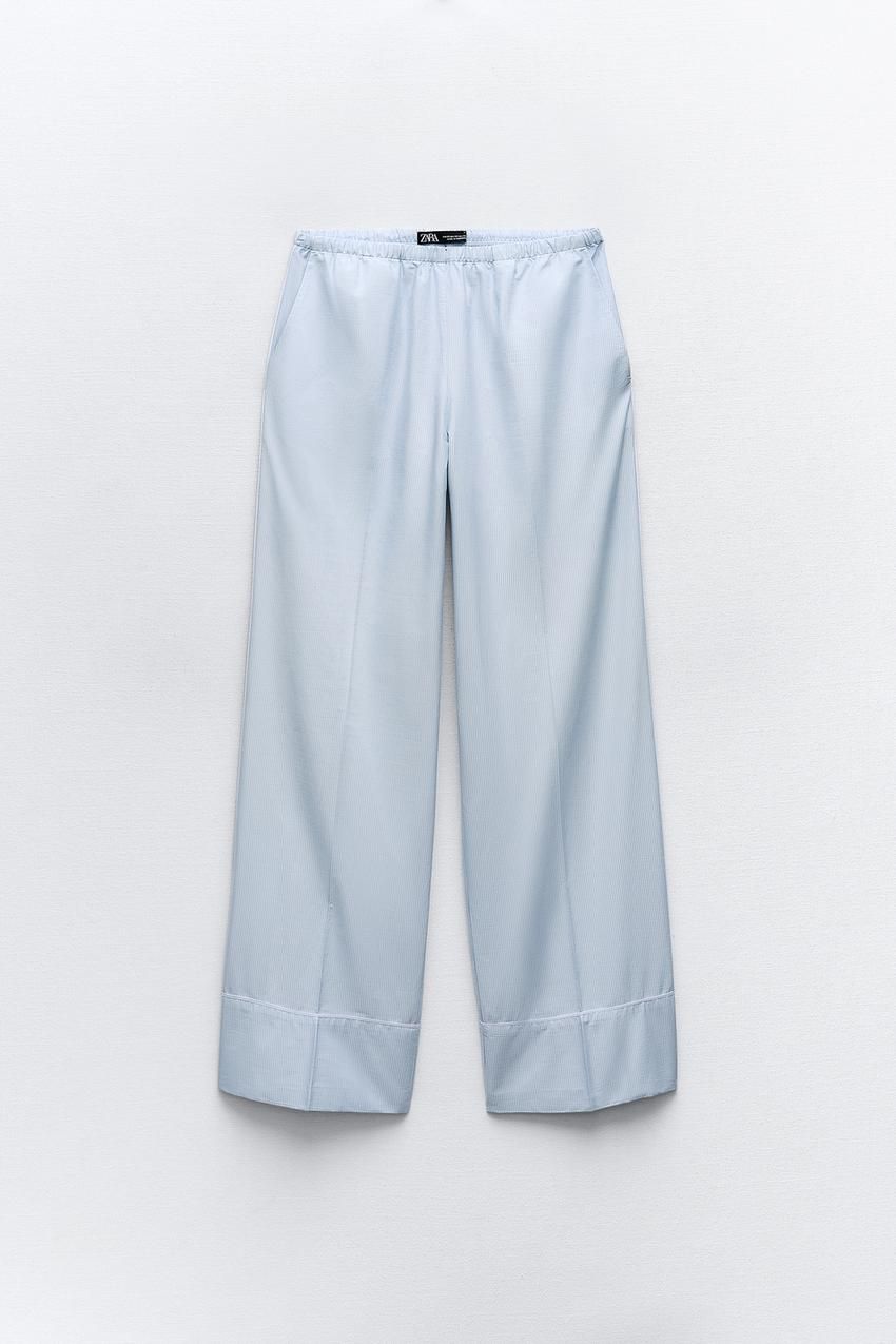 pantalone na pruge u pidzama stilu zara