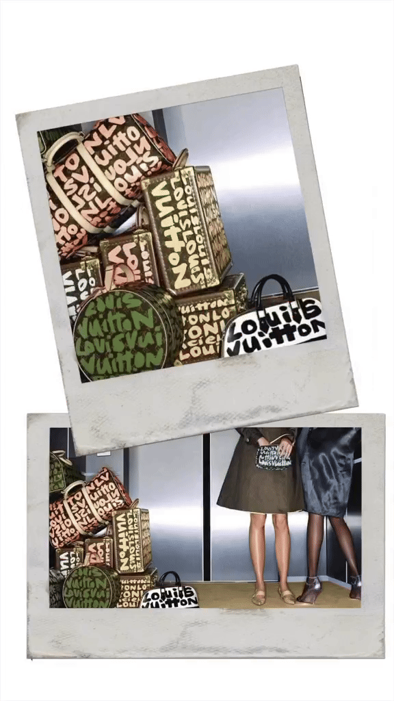 Rihanna, Louis Vuitton X Stephen Sprouse torba i autfit sezone