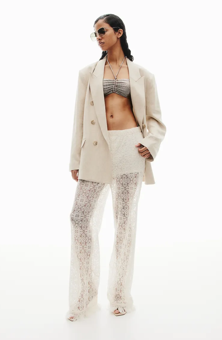 h&m čipkane pantalone
