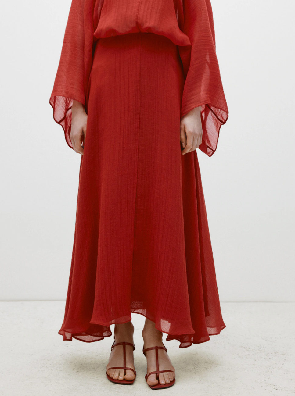massimo dutti crvena suknja