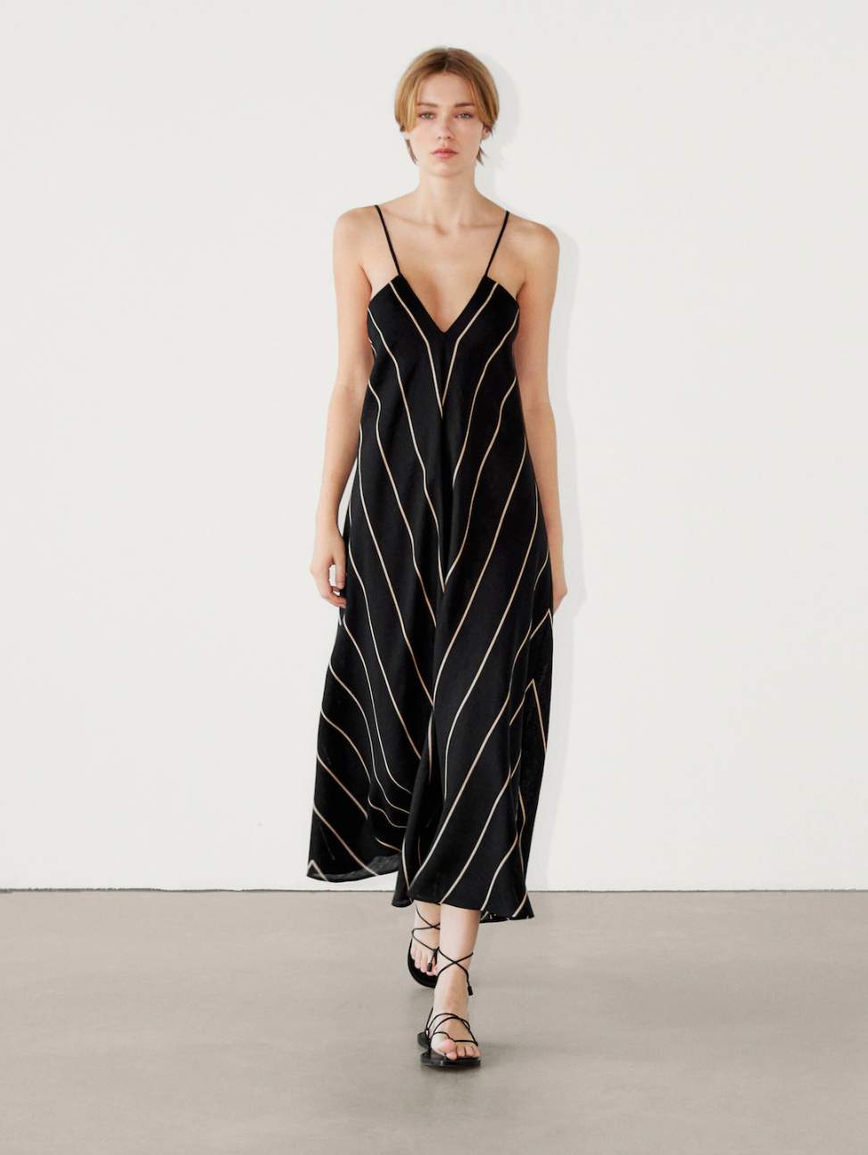 massimo dutti lanena haljina
