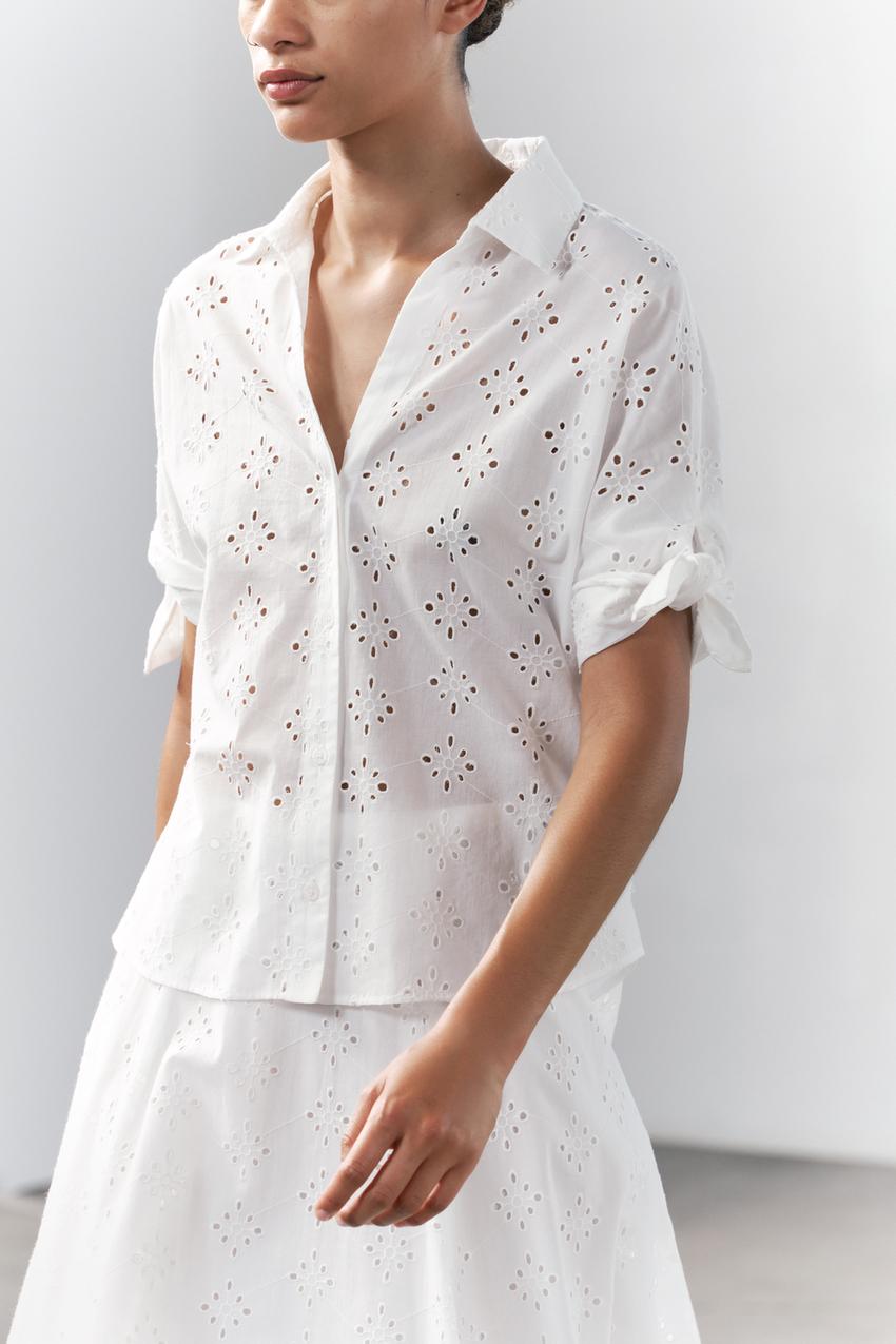 zara rupičasta bluza