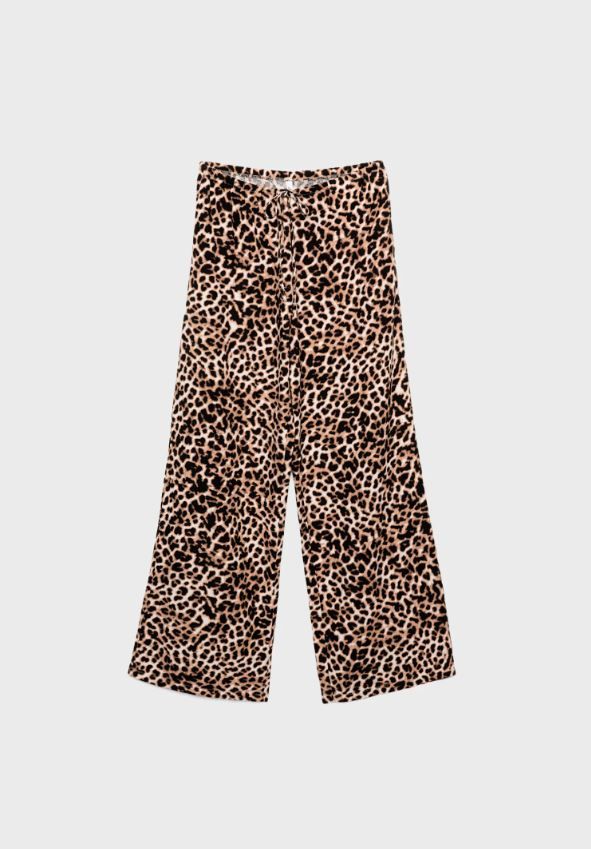 ANIMAL print pantalone stradivarius
