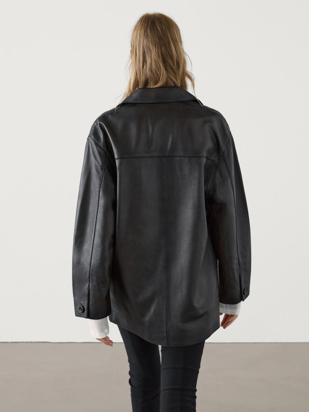 kožni mantil massimo dutti 2