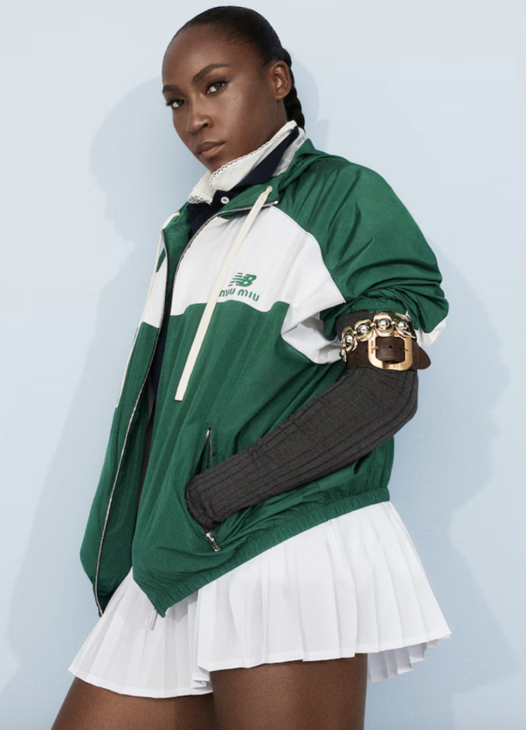Coco Gauff nosi New Balance x Miu Miu komade