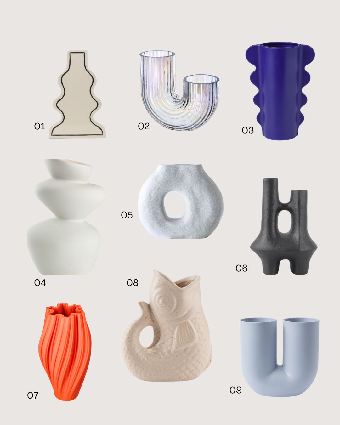 Skulpturalne-vaze-šoping-dekor