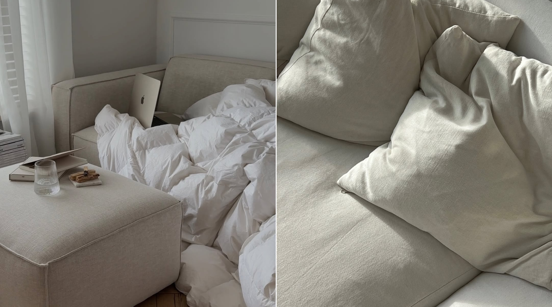 Jednostavnost i modernost u enterijeru lako mogu da se iskombinuju – a dokaz za to je sofa u bež nijansi