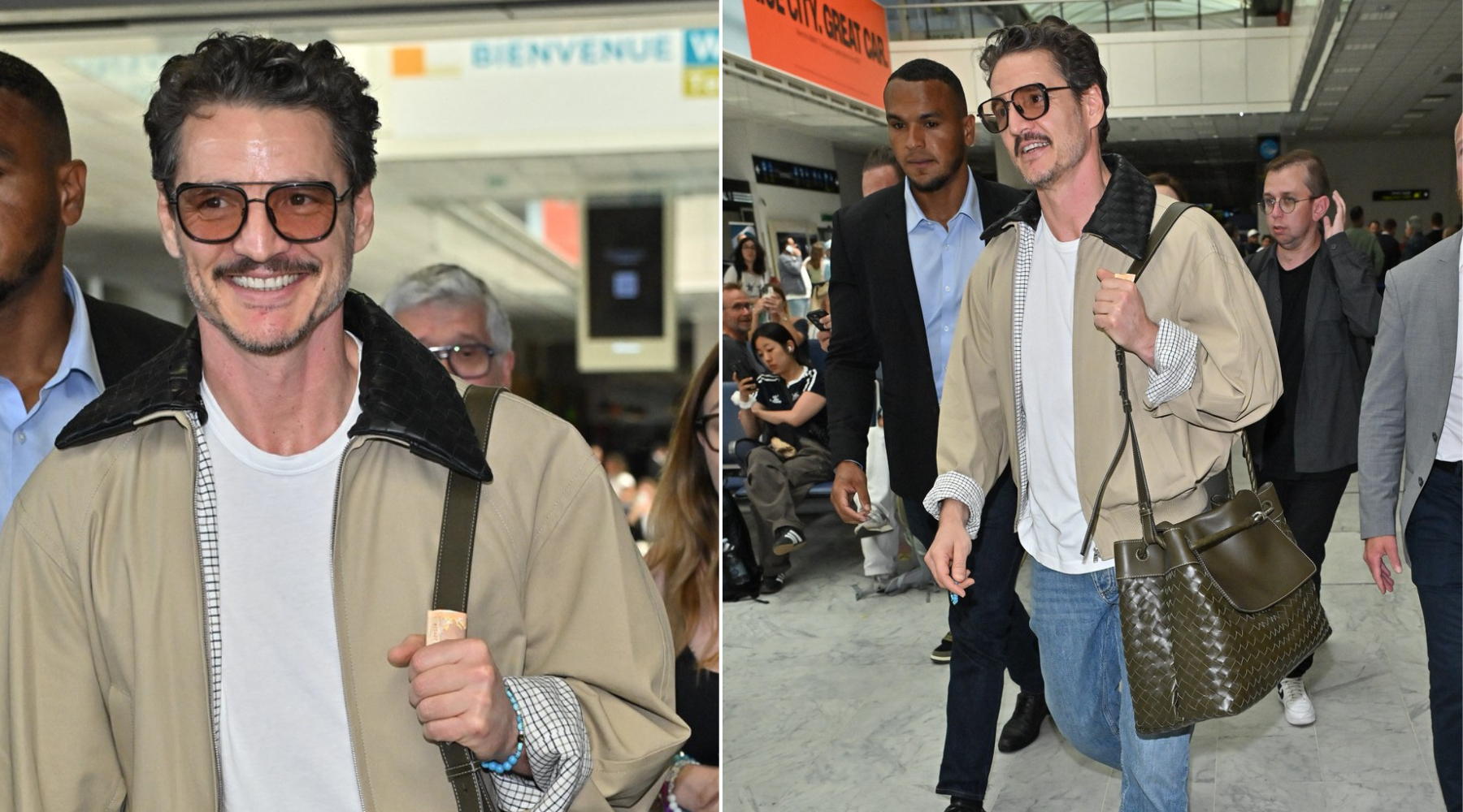 Airport look chronicles: Pedro Pascal stigao je u Kan obučen “od glave do pete” u Bottega Veneta komade