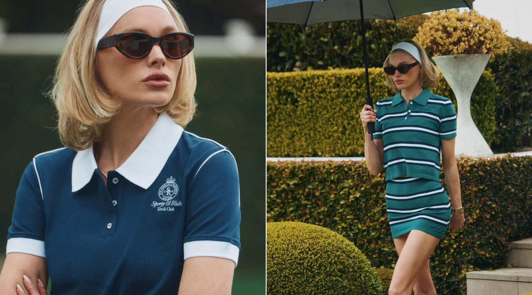 Preppy estetika i dalje živi kroz Elsa Hosk za Sporty & Rich kampanju