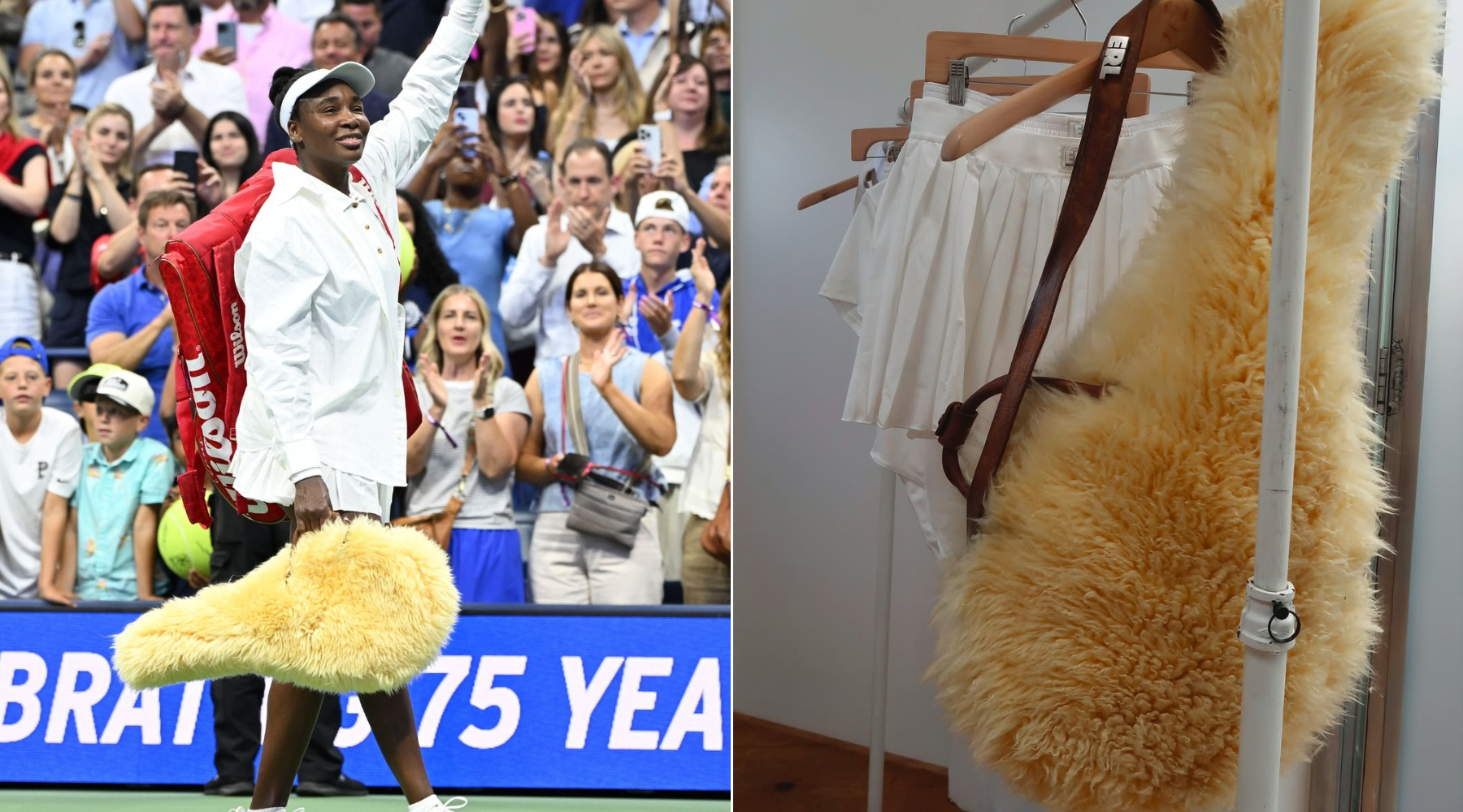 Krznena torba za reket? Venus Williams donela je novi modni trend na teniski teren